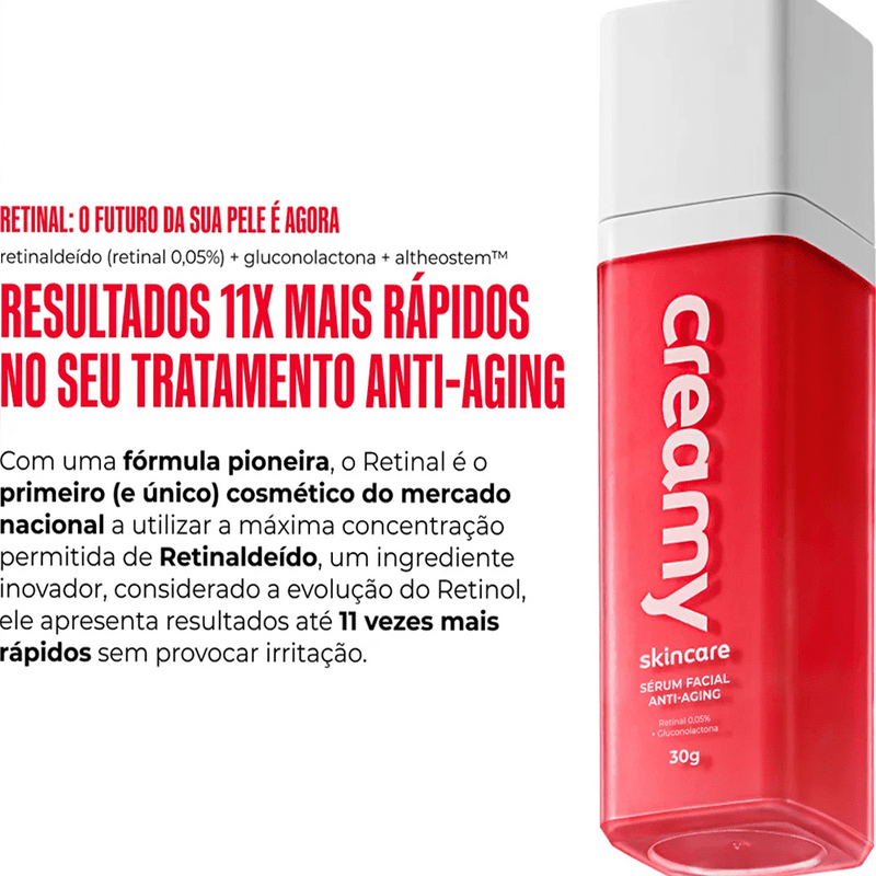 Creamy Skincare Retinal Anti Aging - Sérum Facial 30Ml