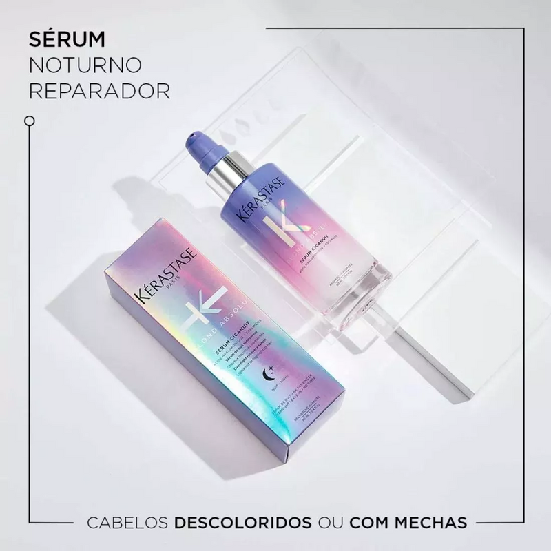 Sérum Capilar Noturno Blond Absolu Cicanuit Para Cabelos Loiros 90Ml Kérastase