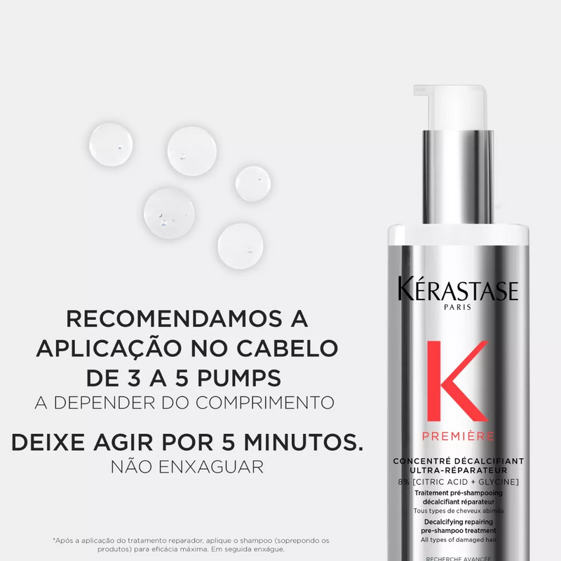 Première Concentré Décalcifiant Ultra Réparateur Tratamento Pré Shampoo 250Ml | Kérastase