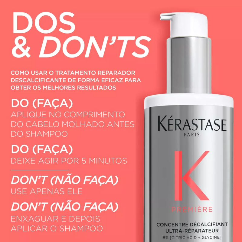 Première Concentré Décalcifiant Ultra Réparateur Tratamento Pré Shampoo 250Ml | Kérastase