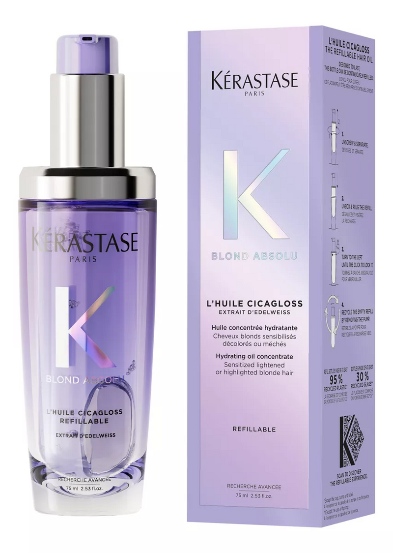 Óleo Capilar Blond Absolu L'Huile Cicagloss Frasco 75Ml Kérastase