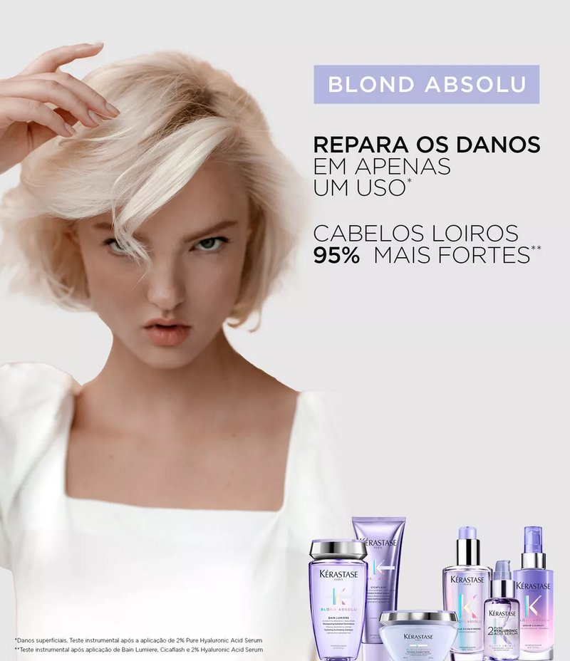 Sérum Capilar Blond Absolu Com 2% De Ácido Hialurônico Puro 50Ml Kérastase