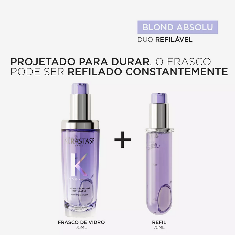 Óleo Capilar Blond Absolu L'Huile Cicagloss Frasco 75Ml Kérastase