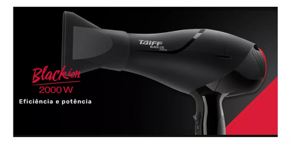 Taiff Black Ion Secador De Cabelo Profissional 2000W Cor Preto 110V