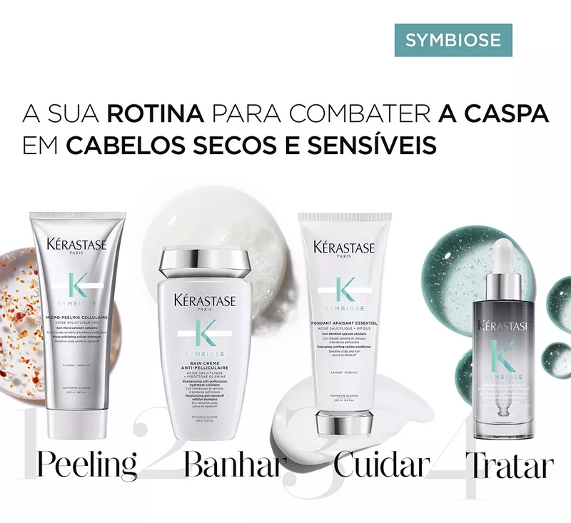 Bain Creme Anti-Pelliculaire Kérastase Anticaspa 250Ml Symbiose