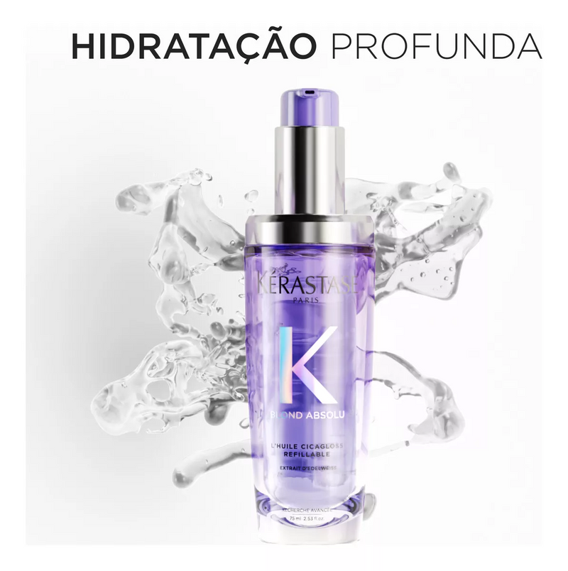 Óleo Capilar Blond Absolu L'Huile Cicagloss Frasco 75Ml Kérastase
