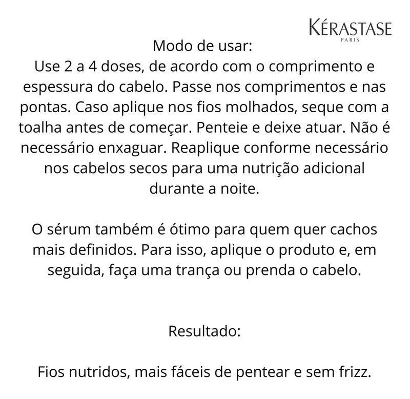 Sérum Noturno Kérastase Nutritive 8H Magic Night 90Ml