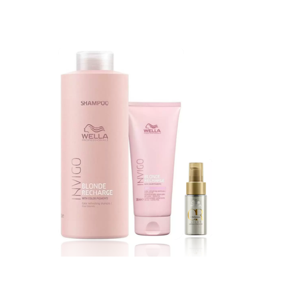 Kit Wella Professionals Invigo Blonde Recharge Reflections Oil Light 30