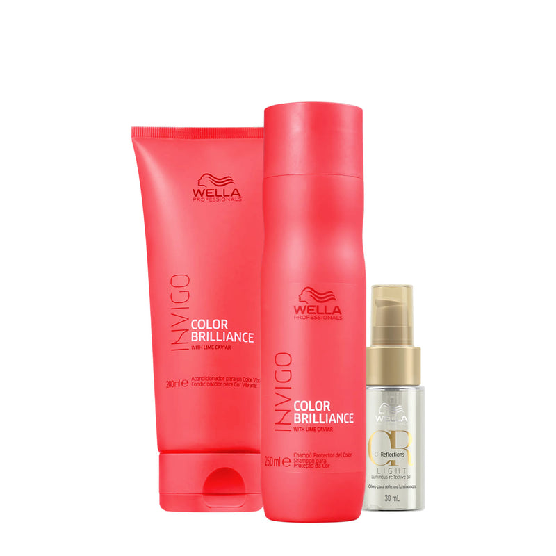 Kit Invigo Brilliance Reflections Blocador de Brilho Duo Oil Ligth