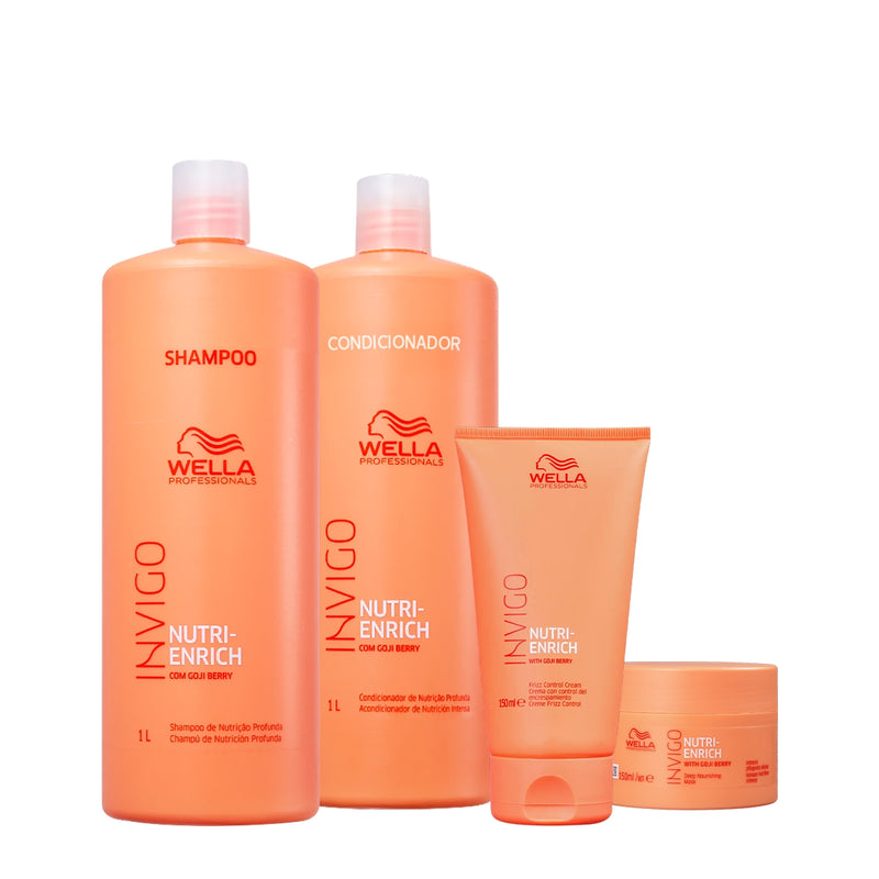 Kit Wella Professionals Invigo Nutri-Enrich Salon Máscara Leave-in