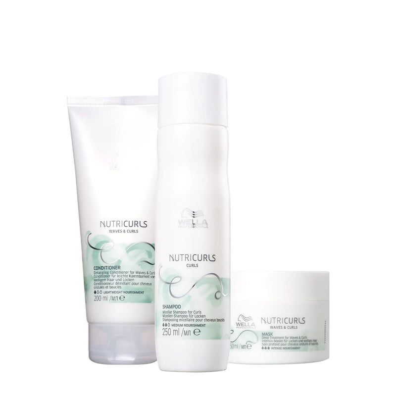 Kit Wella Professionals NutriCurls Home Care Nutrição Intensa 3 produtos