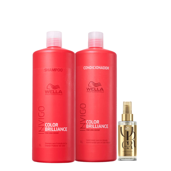 Kit Wella Professionals Invigo Brilliance Reflections Salon Oil 100