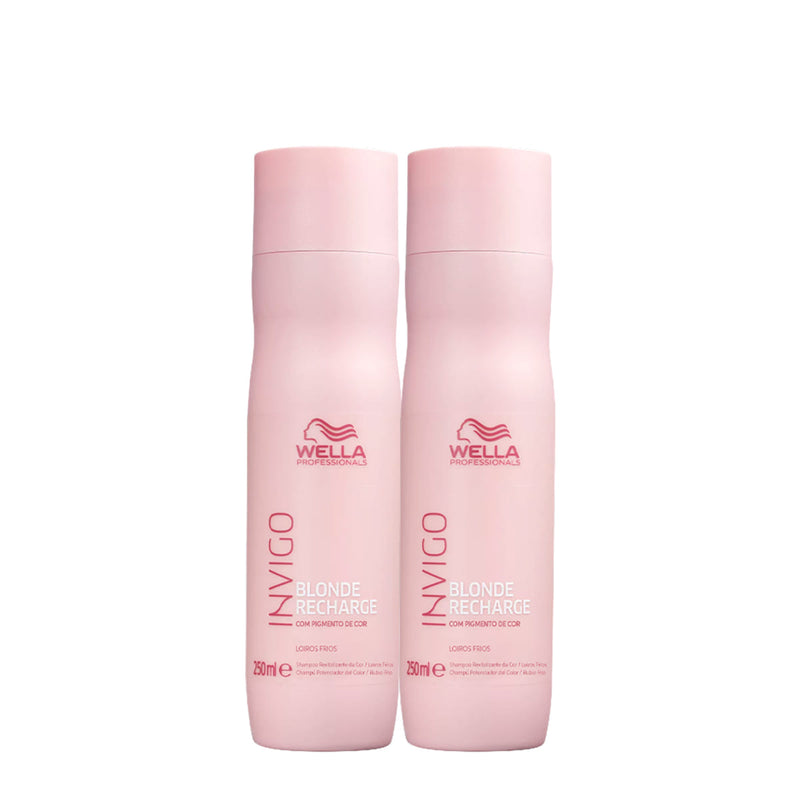 Kit Wella Professionals Invigo Blonde Recharge 250ml 2 Unidades