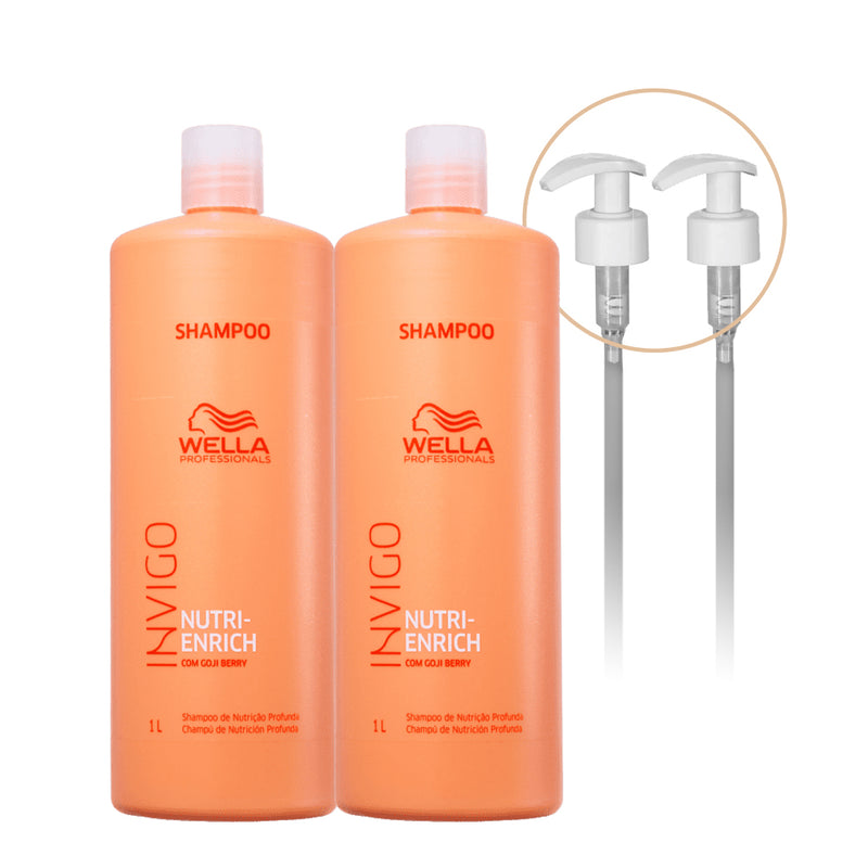 Kit Wella Professionals Invigo Nutri-Enrich Shampoo Extra  2 Válvulas