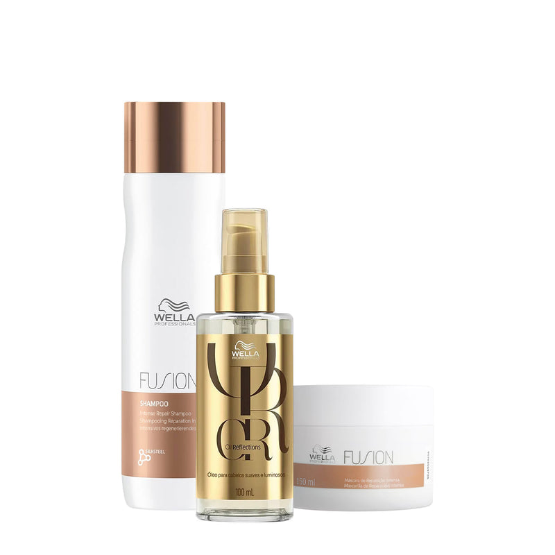 Kit Wella Professionals Fusion Shampoo Máscara Oil