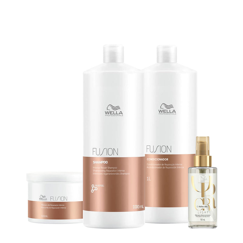Kit Wella Professionals Fusion Reflections Salon Total Oil Light