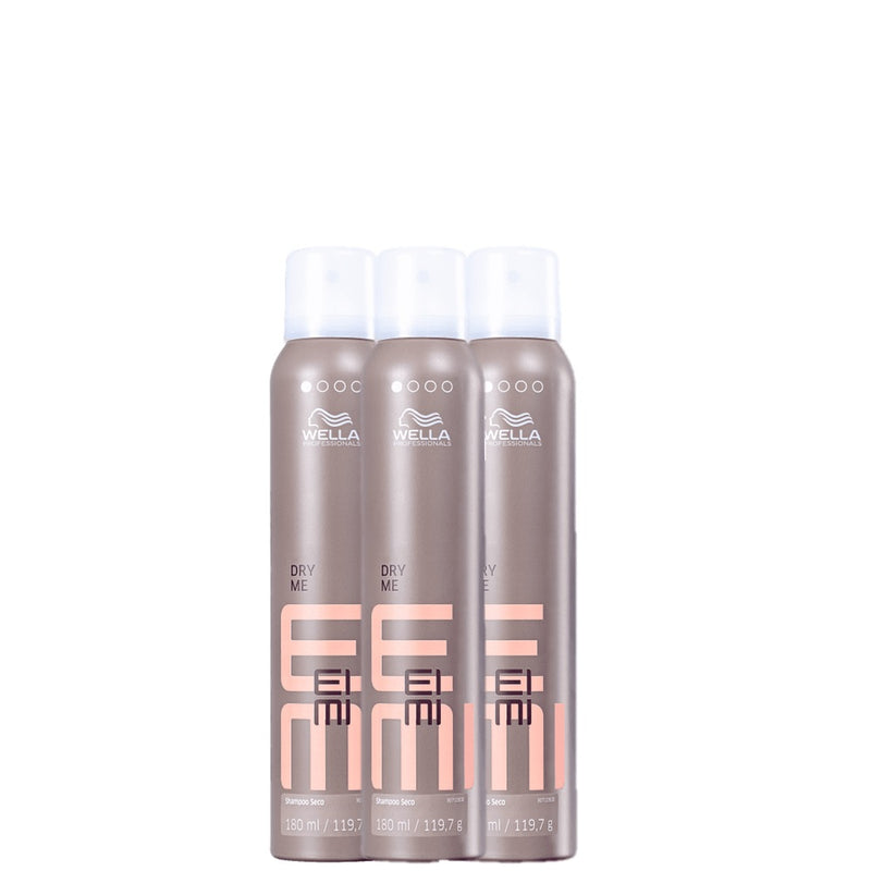 Kit Wella Professionals EIMI Dry Me – Shampoo a Seco 180ml 3 Unidades