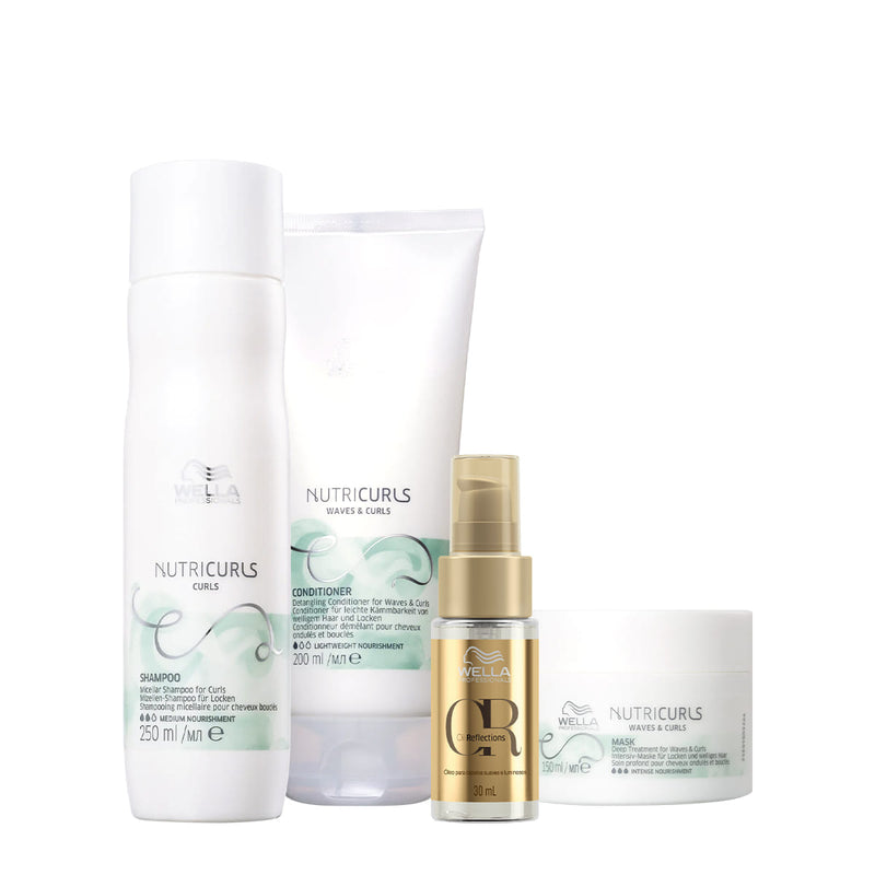 Kit Wella Professionals Nutricurls Home Care + Oil Reflections 30ml