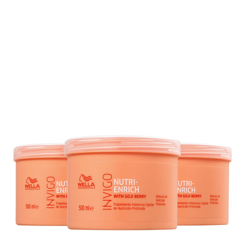 Kit Wella Professionals Invigo Nutri-Enrich Máscara Extra 3 produtos