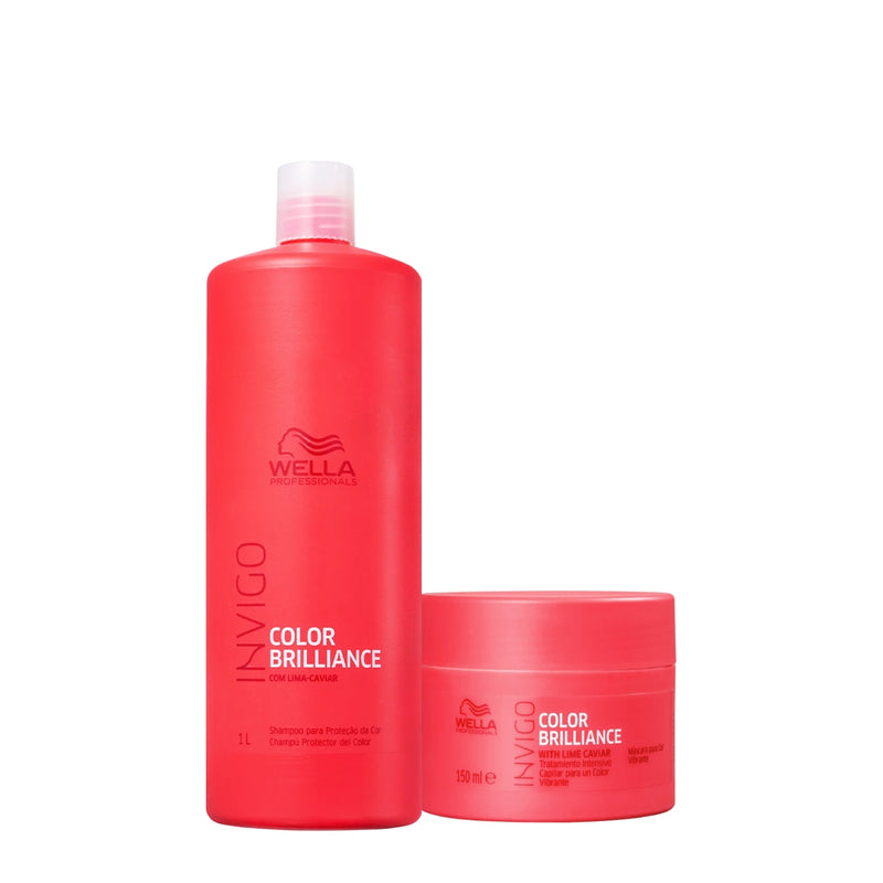 Kit Wella Professionals Invigo Color Brilliance Shampoo Máscara 150