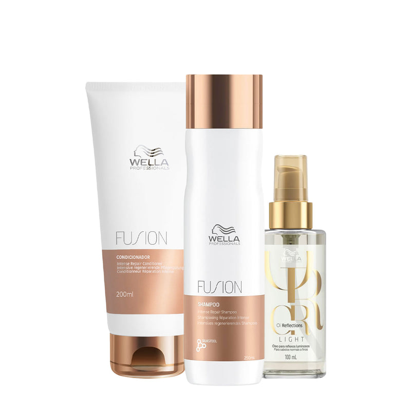 Kit Wella Professionals Fusion Reflections Duo Oil Light 3 Produtos