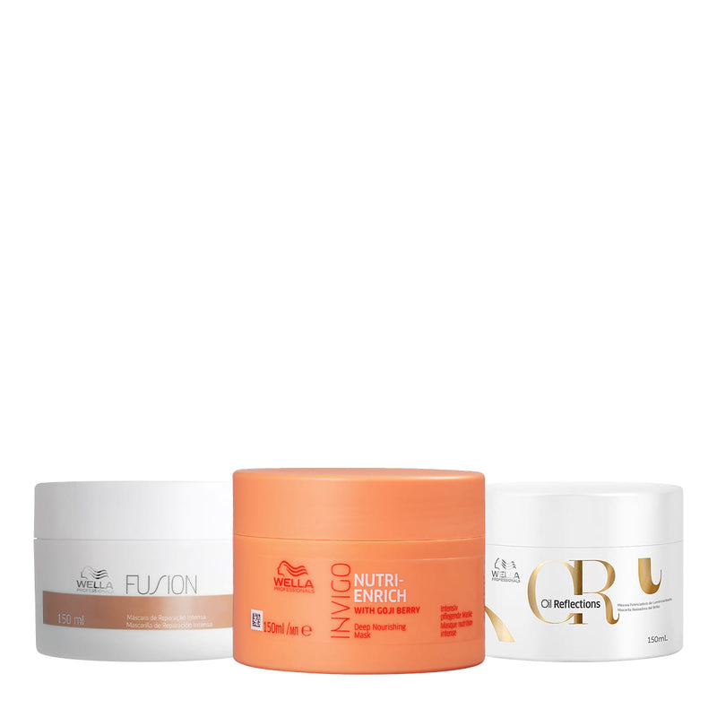 Kit Wella Professionals Fusion Enrich Oil Reflections Cronograma Capilar