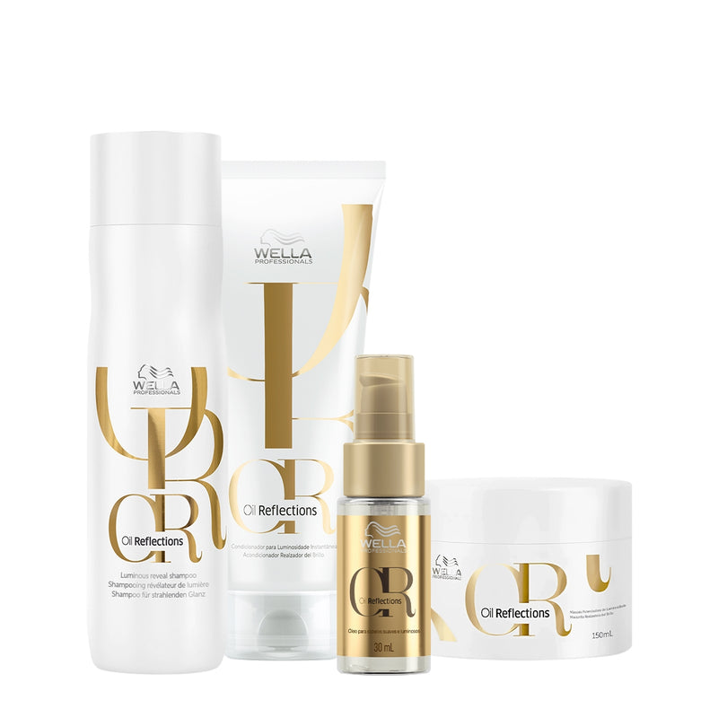 Kit Wella Professionals Oil Reflections Home Care Oil 30 4 produtos