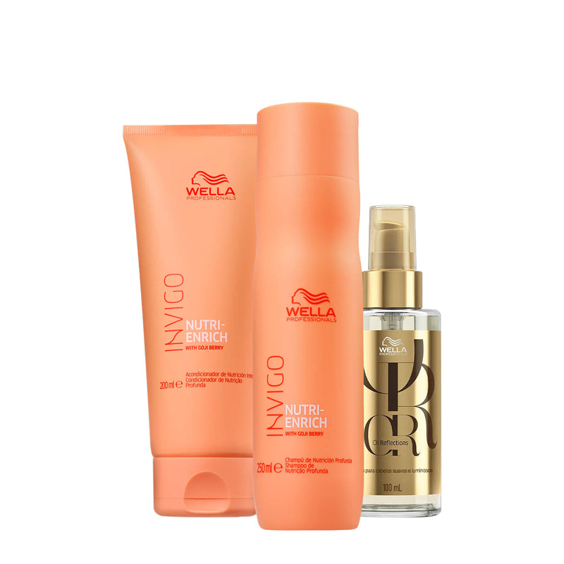 Kit Wella Professionals Invigo Nutri-Enrich Reflections Duo Oil Light 30