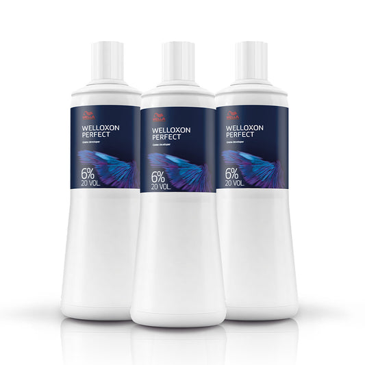 Kit Wella Professionals Welloxon Perfect Oxidante 6% 20 Vol 1L 3 produtos