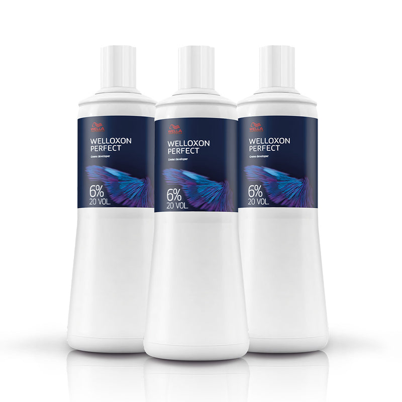 Kit Wella Professionals Welloxon Perfect Oxidante 6% 20 Vol 1L 3 produtos
