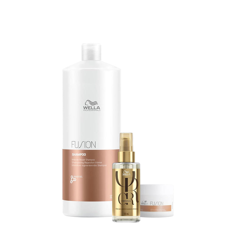 Kit Wella Professionals Shampoo  Máscara  Oil Reflections Luminous