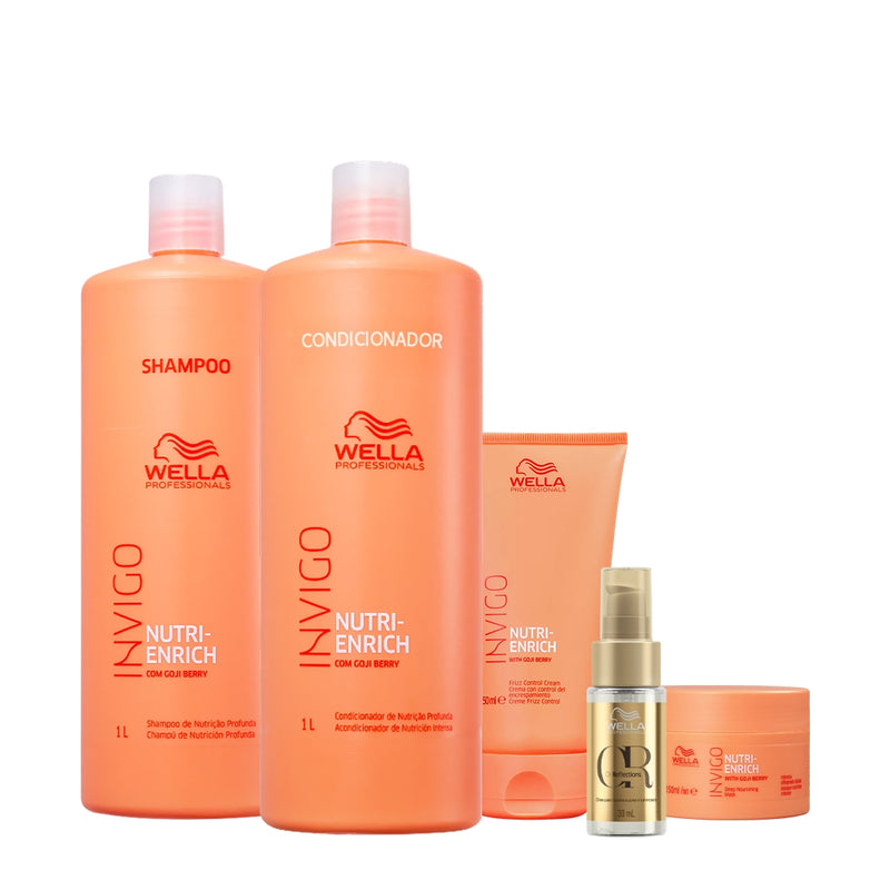 Kit Wella Professionals Invigo Nutri-Enrich Reflections Salon Masc Leave-in Oil