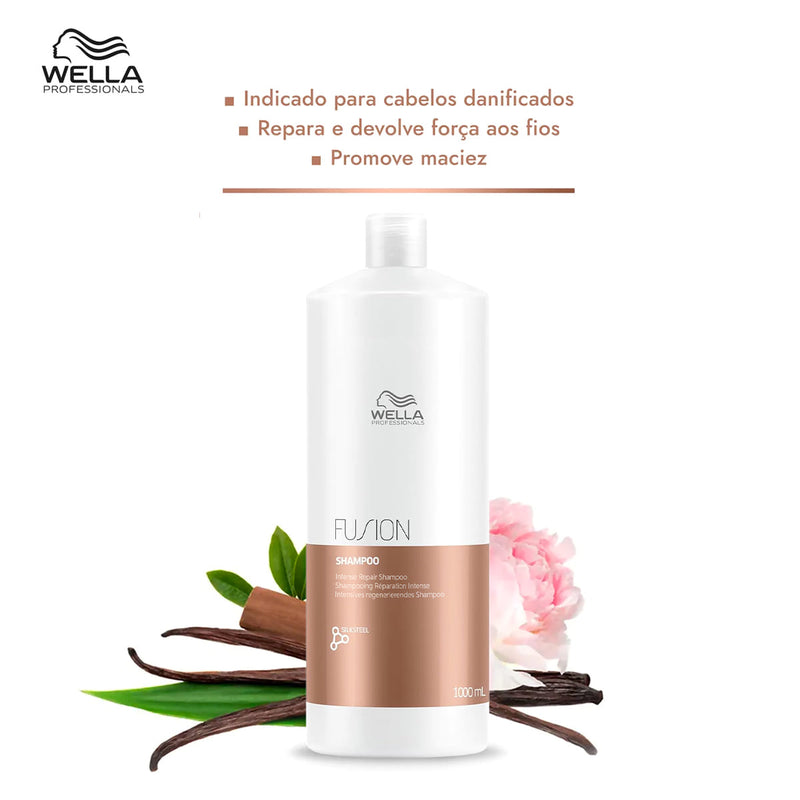 Kit Wella Professionals Fusion Salon Shampoo e Condicionador 1L