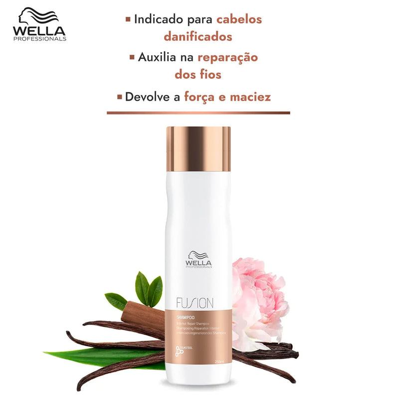 Kit Exclusivo Wella Professionals Fusion Shampoo 250 Extra