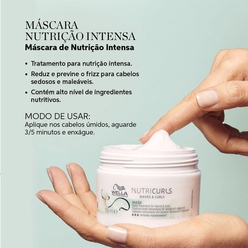 Kit Wella Professionals NutriCurls Home Care Nutrição Intensa