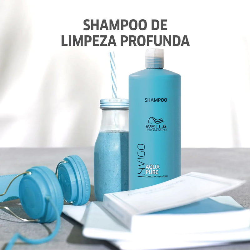 Kit Wella Professionals Invigo Aqua Pure Reflections Shampoo Oil