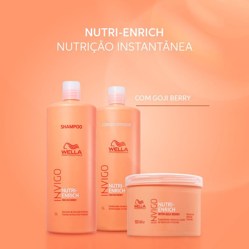 Kit Wella Professionals Invigo Nutri-Enrich Shampoo Extra 2 unidades