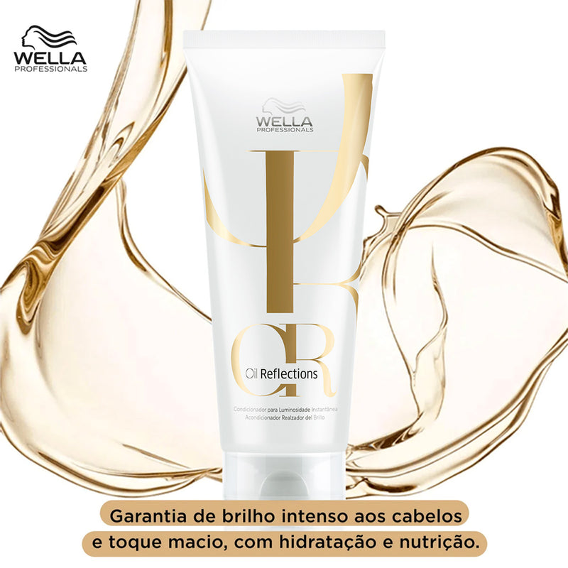 Kit Wella Professionals Oil Reflections Shampoo  Condicionador Máscara 3 produtos
