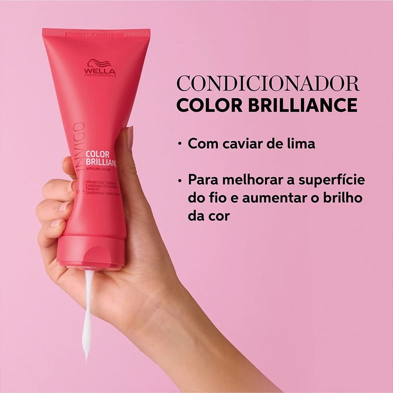 Kit Wella Professionals Invigo Brilliance Reflections Home Care Oil 100 4 Produtos