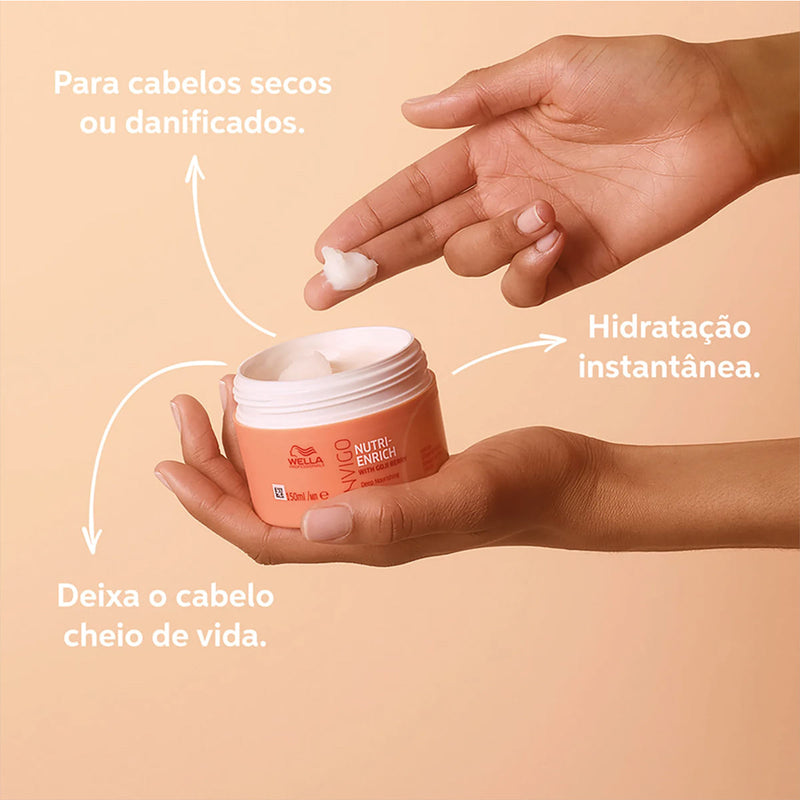 Kit Wella Professionals Invigo Nutri-Enrich Salon Máscara Leave-in