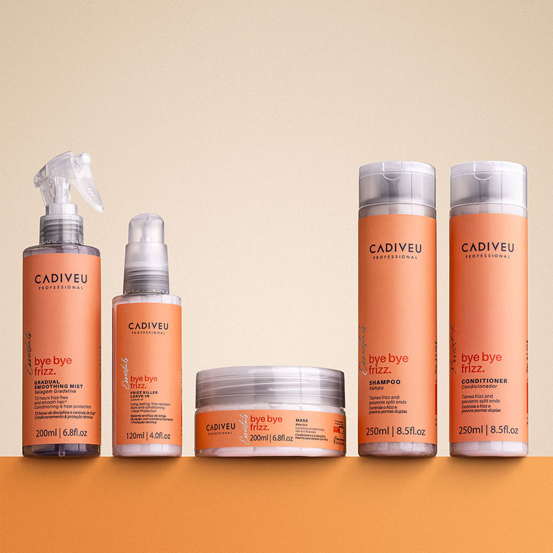 Kit Cadiveu Professional Bye Bye Frizz Selagem Leave-In E Máscara (3 Produtos)