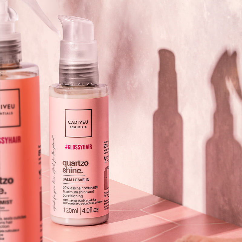 Kit Cadiveu Professional Essentials Hair Quartzo Shine Balm Leave-In E Açaí Oil 110 (2 Produtos)