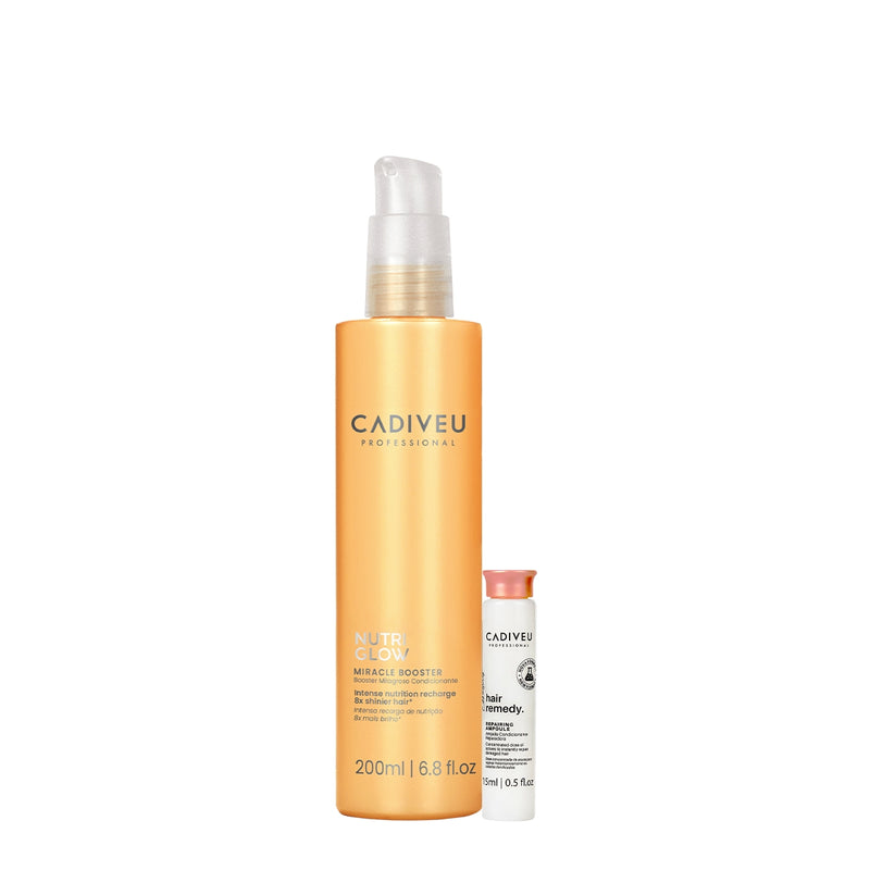Kit Cadiveu Professional Essentials Hair Remedy Dose Reparadora E Nutri Glow Booster (2 Produtos)