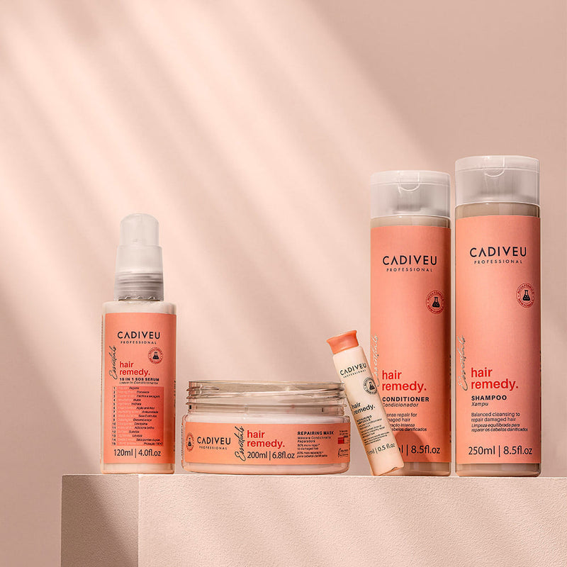 Kit Cadiveu Professional Hair Remedy Shampoo Condicionador E Máscara (3 Produtos)