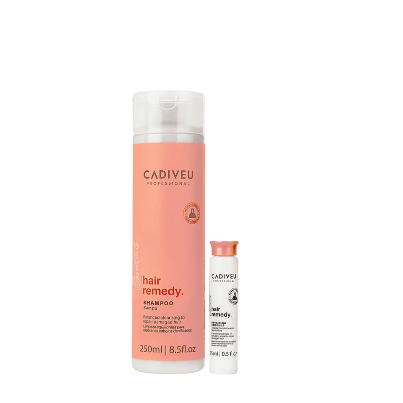 Kit Cadiveu Professional Hair Remedy Shampoo E Ampola (2 Produtos)