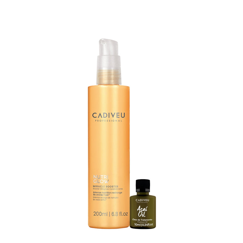Kit Cadiveu Professional Nutri Glow Booster Fluído De Pré Tratamento E Açaí Oil (2 Produtos)