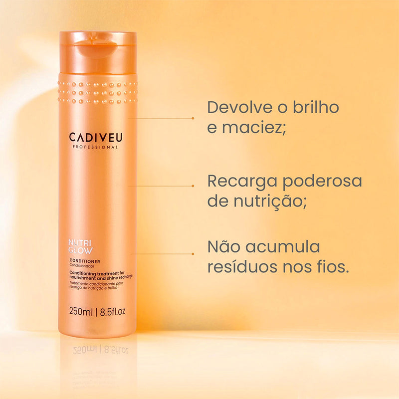 Kit Cadiveu Professional Nutri Glow Duo E Supreme Final Style Oil (3 Produtos)