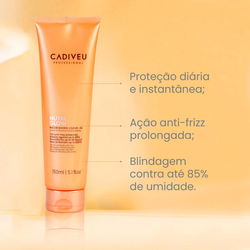 Kit Cadiveu Professional Nutri Glow Home Care Total E Final Style Oil (5 Produtos)