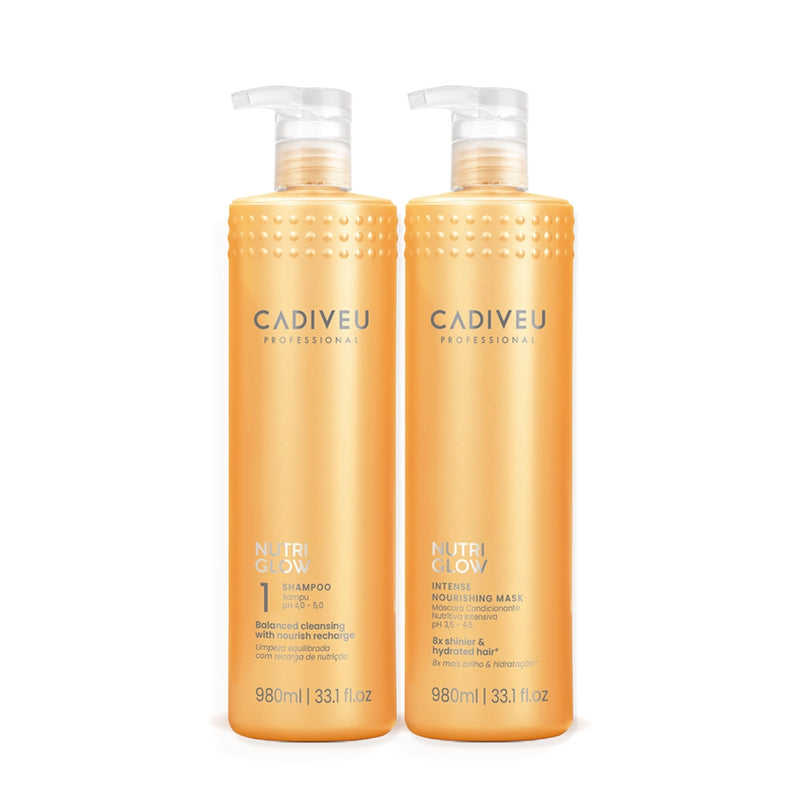 Kit Cadiveu Professional Nutri Glow Shampoo E Máscara Litro (2 Produtos)