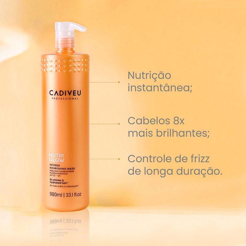 Kit Cadiveu Professional Nutri Glow Shampoo E Máscara Litro (2 Produtos)